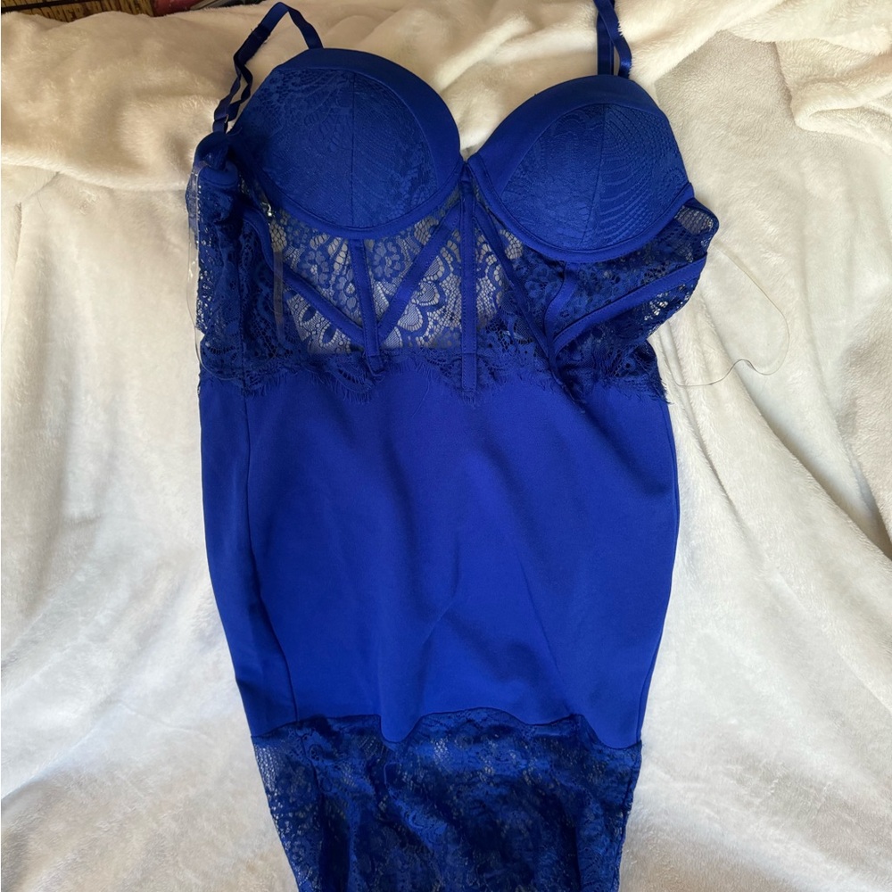 Fashion Nova Mini Dress - Royal Blue - Size Small